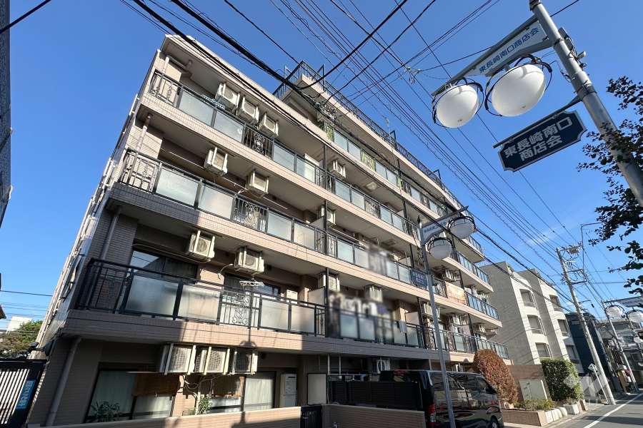 マイキャッスル東長崎の外観（南西側から）