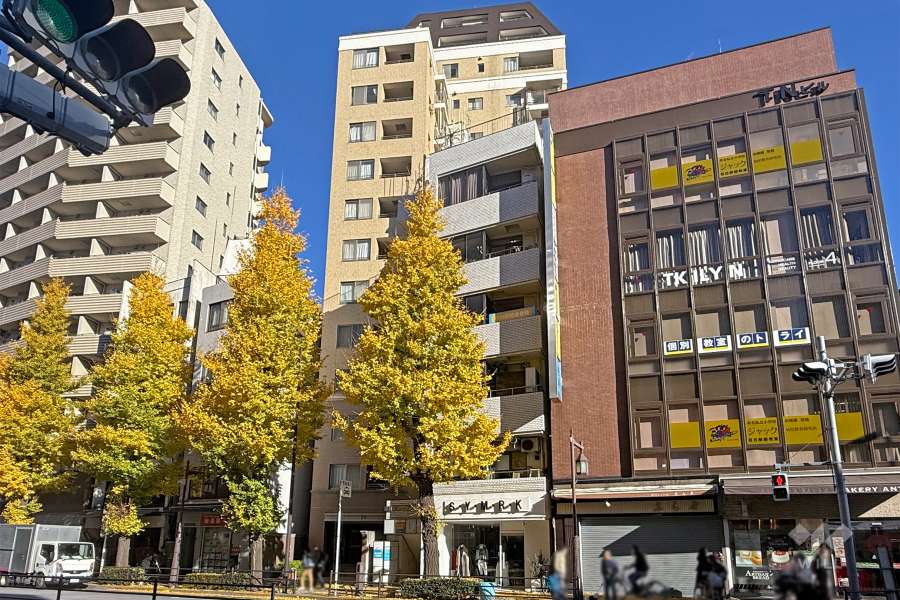 グランアビテ目白ステーションフロントの外観（南側から）