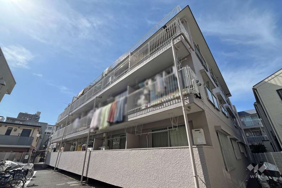 リレント早稲田の外観（北東側から）