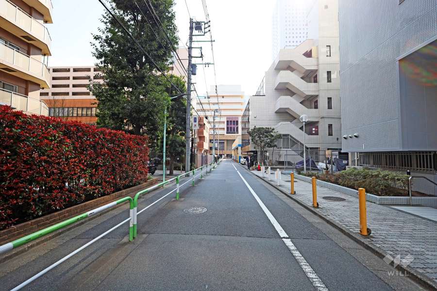 敷地南東側の前面道路