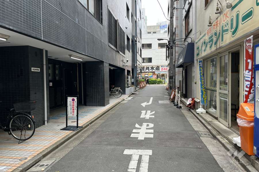 敷地の西側前面道路（北側から）_1