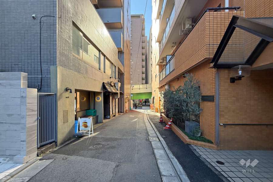 敷地南東側の前面道路