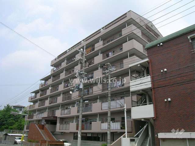 日商岩井石橋マンションの外観（南西側から）