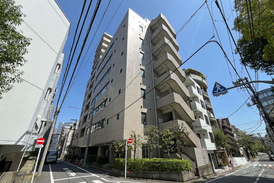 大塚台パークサイドハイツの外観（西側から）