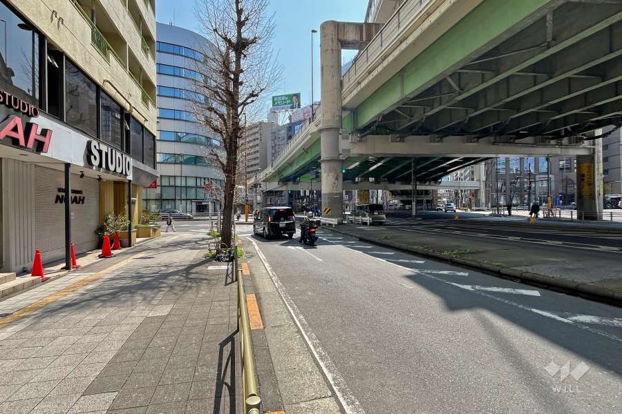 敷地南西側の前面道路（川越街道・首都高速5号池袋線）