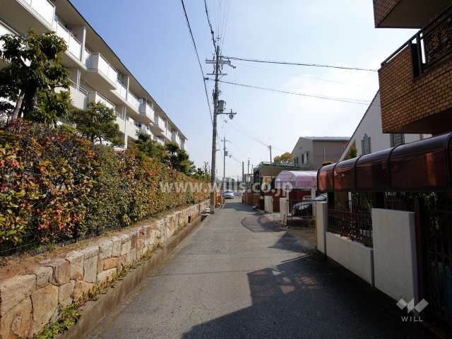 敷地南側の前面道路