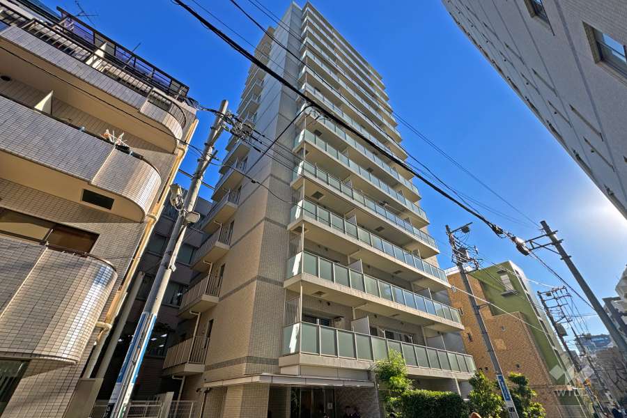 リビオレゾン駒込六義園プライムゲートレジデンスイーストの外観（西側から）