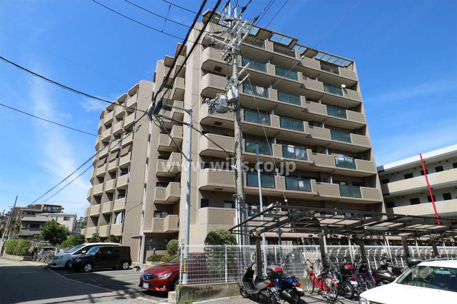 レックスガーデン豊中曽根壱番館の外観（南西側から）