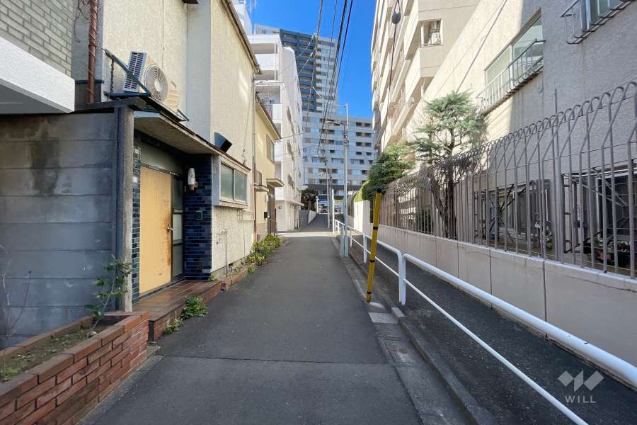 敷地南側の前面道路