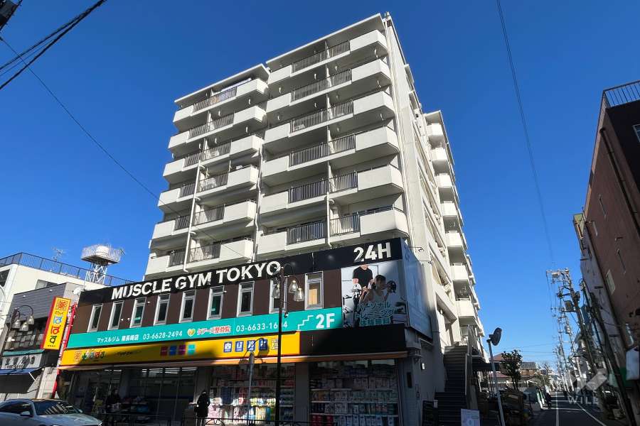 中銀南長崎マンシオンの外観（南東側から）