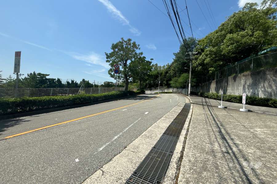 敷地南側の前面道路（東側から）