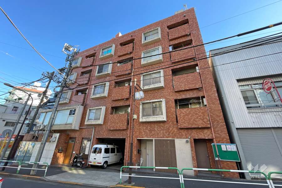 マンションパーク宮仲の外観（西側から）