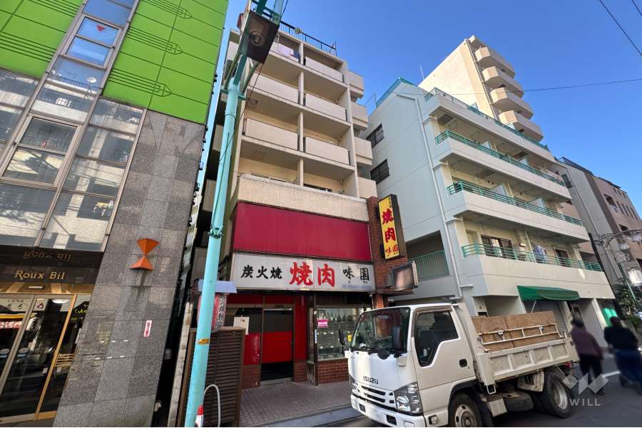 サンハイム駒込の外観（北東側から）