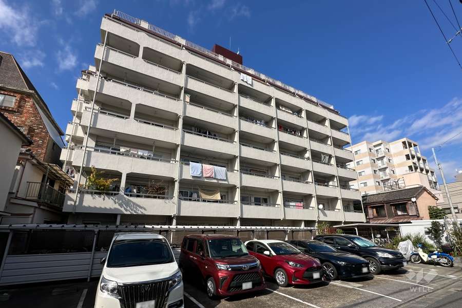 旭ヶ丘マンション（豊島区）の外観（南側から）