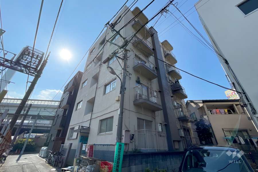 三田池袋北コーポの外観（北東側から）