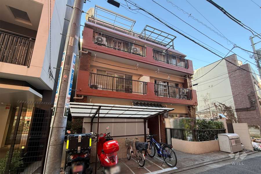 大晃サンハイムBの外観（南側から）