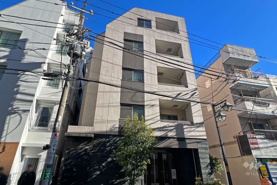 デュオステージ巣鴨の外観（西側から）