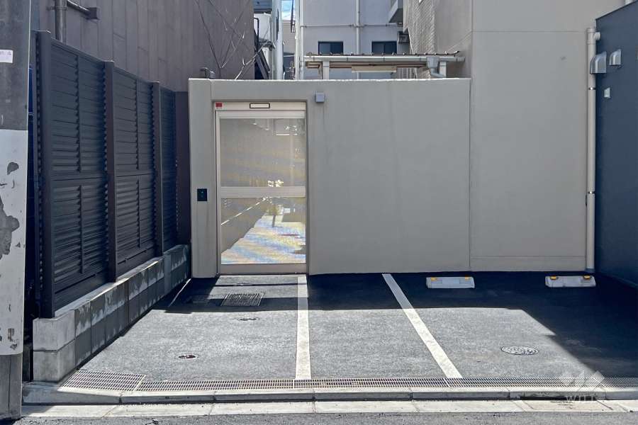 敷地部分にある駐輪場
