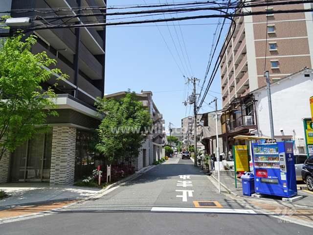 敷地北側の前面道路