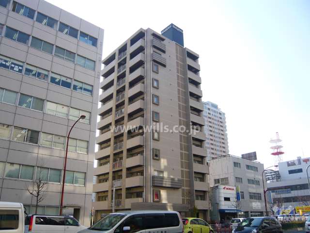 ダイドーメゾン阪神西宮の外観（北東から）
