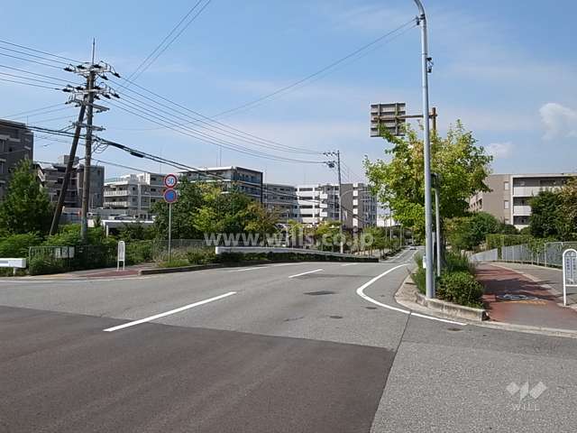 夙川から見たヴィークコート夙川香櫨園の遠景