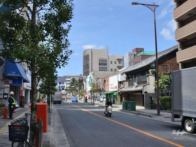 敷地南側の前面道路