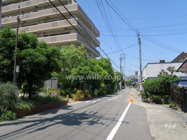 敷地東側の前面道路