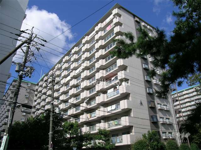 朝日プラザ千里Ａ棟の外観（南東側から）