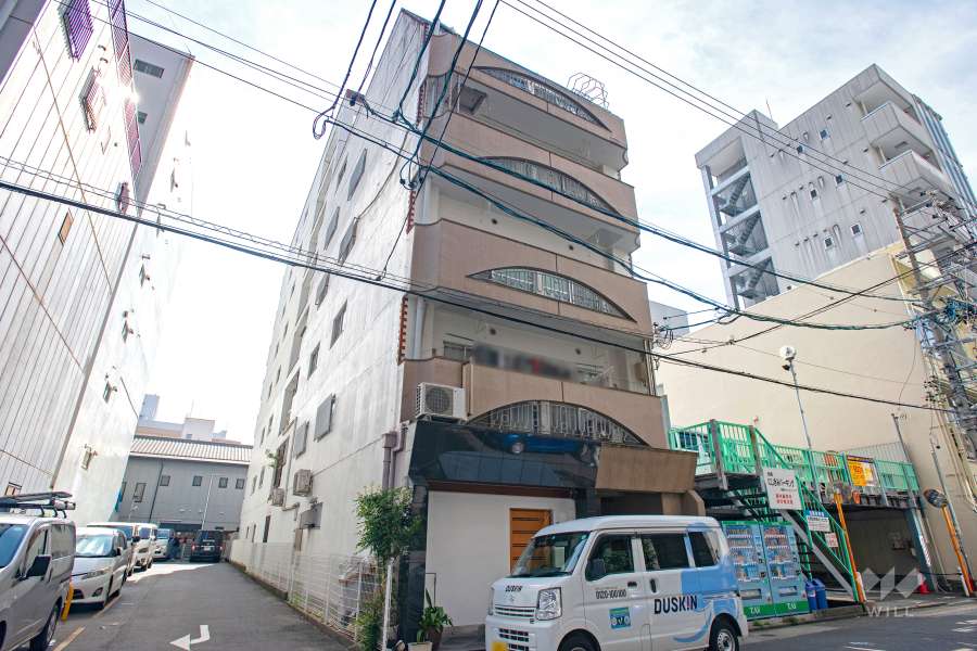サンライフマンション矢場の外観（北東側から）