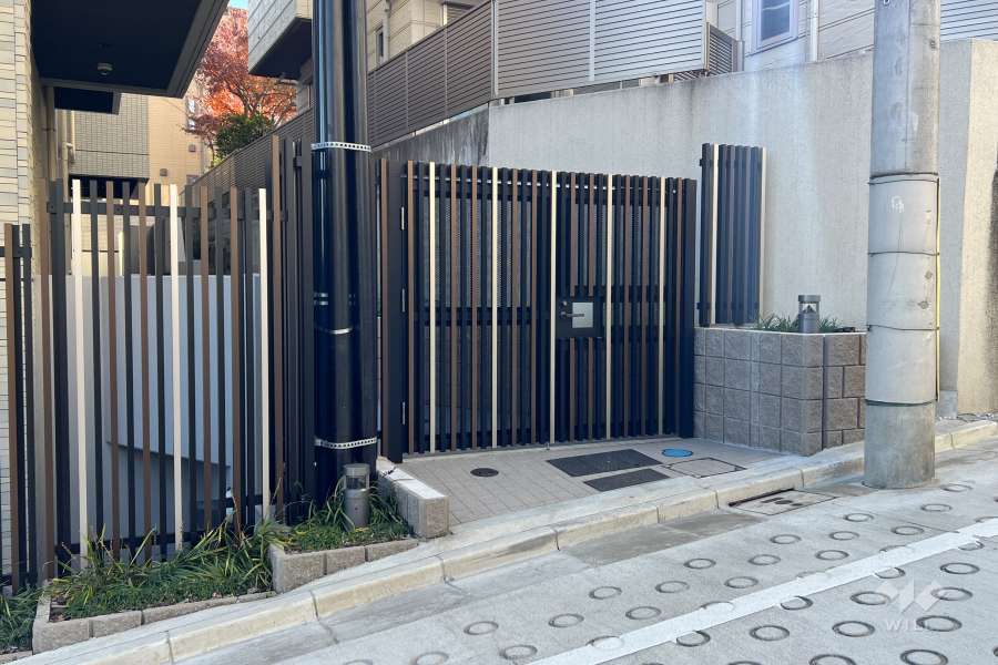 駐輪場の出入り口
