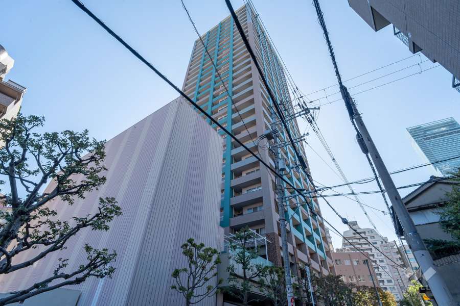 セントラルレジデンス天王寺シティタワーの外観（北側から）