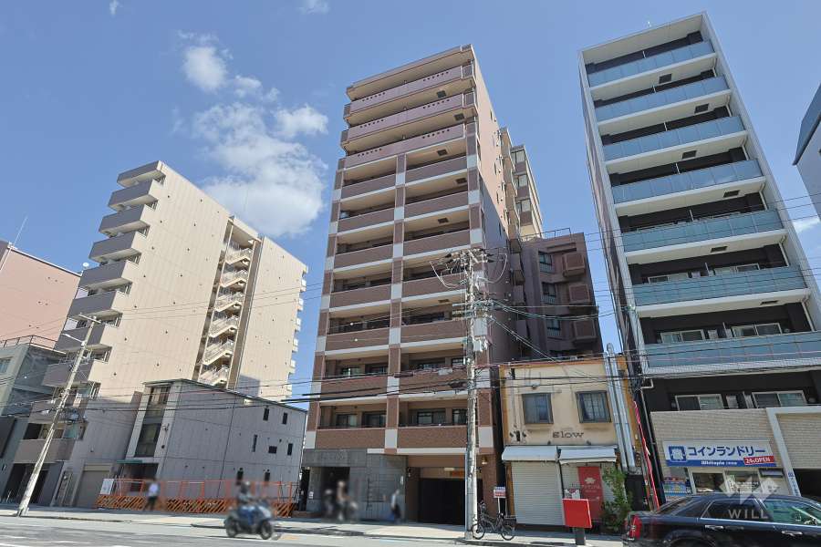 ルイシャトレ清水谷の外観（南西側から）