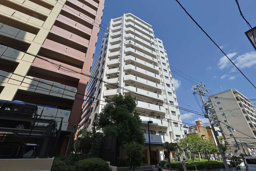 ハイネス上本町の外観（南西側から）
