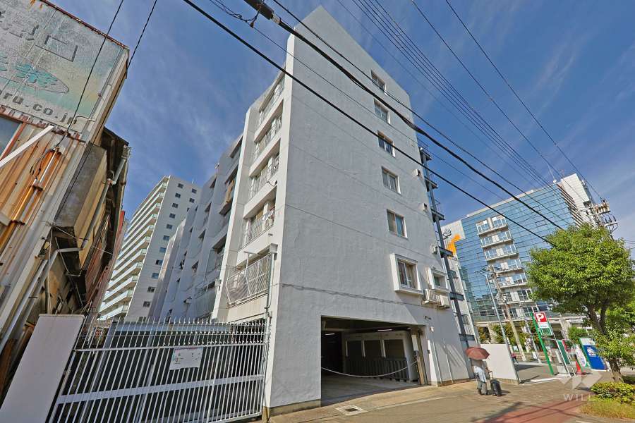 勝山タウンハイツの外観（南東側から）