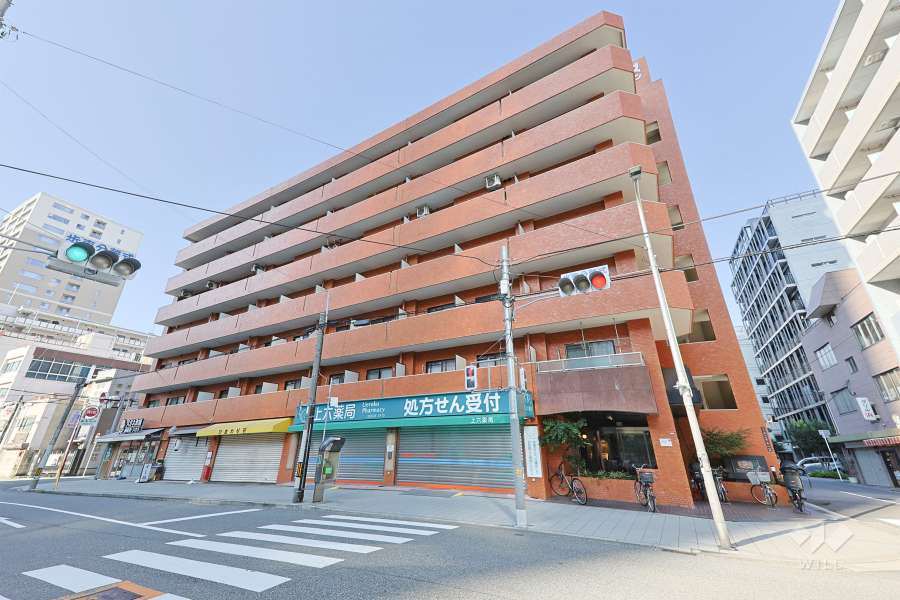 ライオンズマンション上本町第3の外観（北東側から）