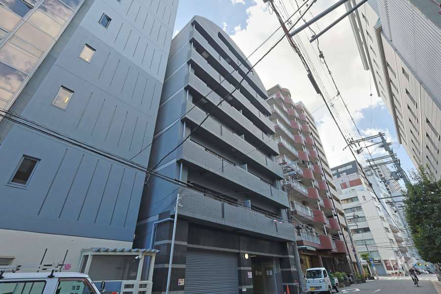 リッチハイムアルテ上本町外観（北東側から）