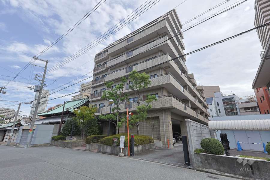 ファミール堂ヶ芝の外観（南西側から）