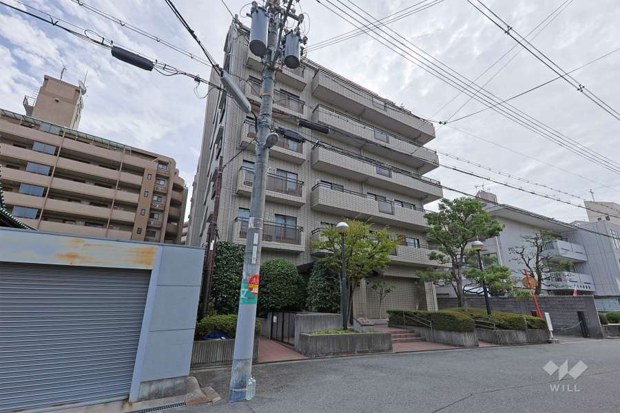 ファミール堂ヶ芝の外観（北西側から）