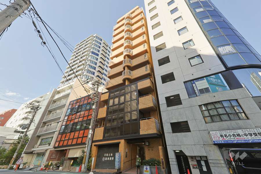 ノバカネイチ谷九の外観（北東側から）