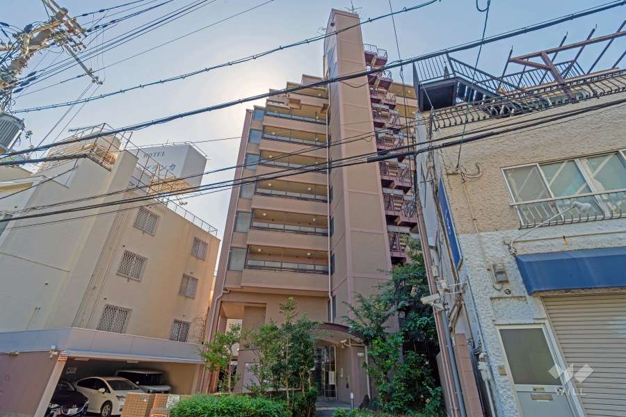 朝日プラザ天王寺パサージュの外観（北側から）