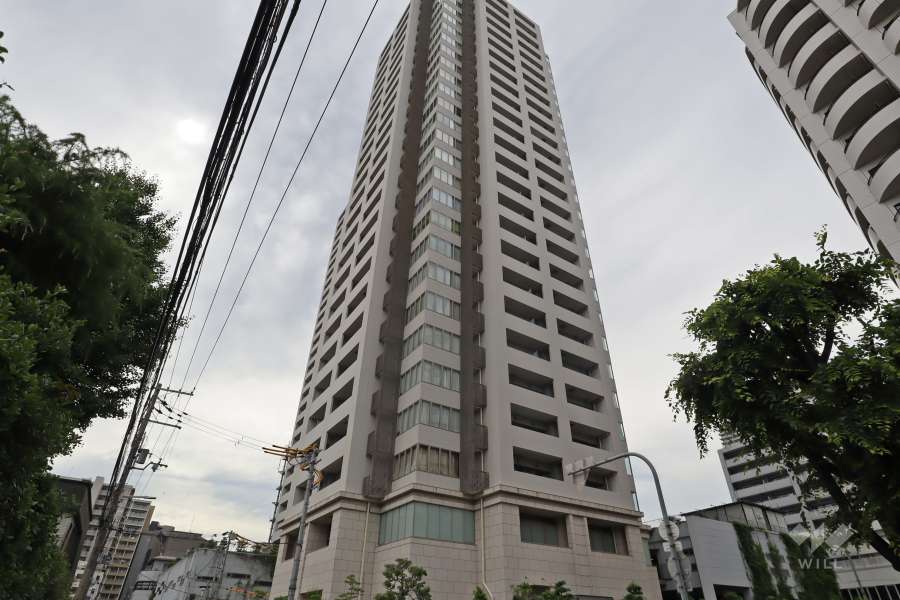 ローレルタワー夕陽丘イーストレジデンスの外観（南東側から）