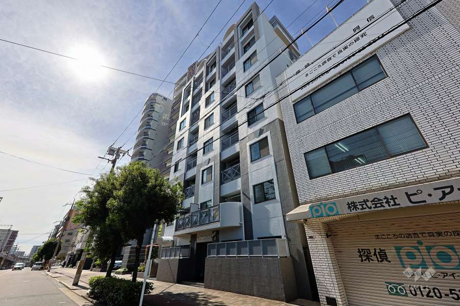 シーズ天王寺イースト2の外観（北東側から）