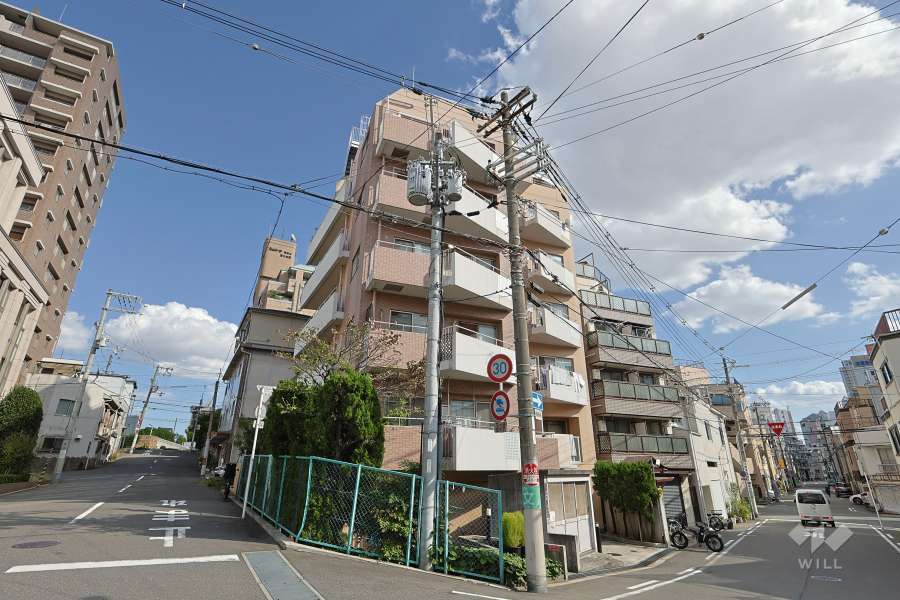 ベルデフラッツ真田山公園2の外観（北西側から）
