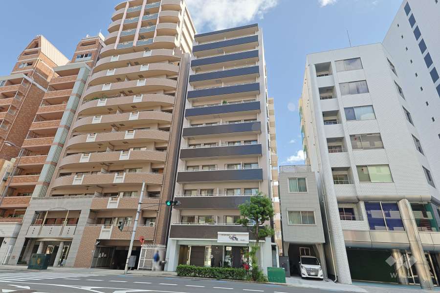 ユニハイム夕陽ヶ丘の外観（西側から）