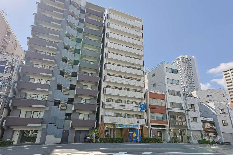 大洋ハイツ清水谷の外観（北東側から）