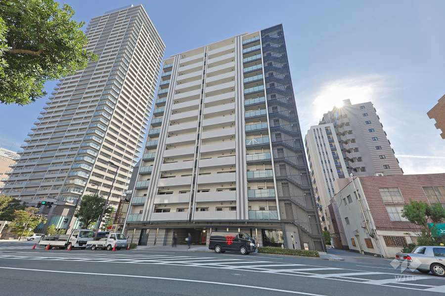 ローレルコート上本町7丁目北館の外観（北西側から）