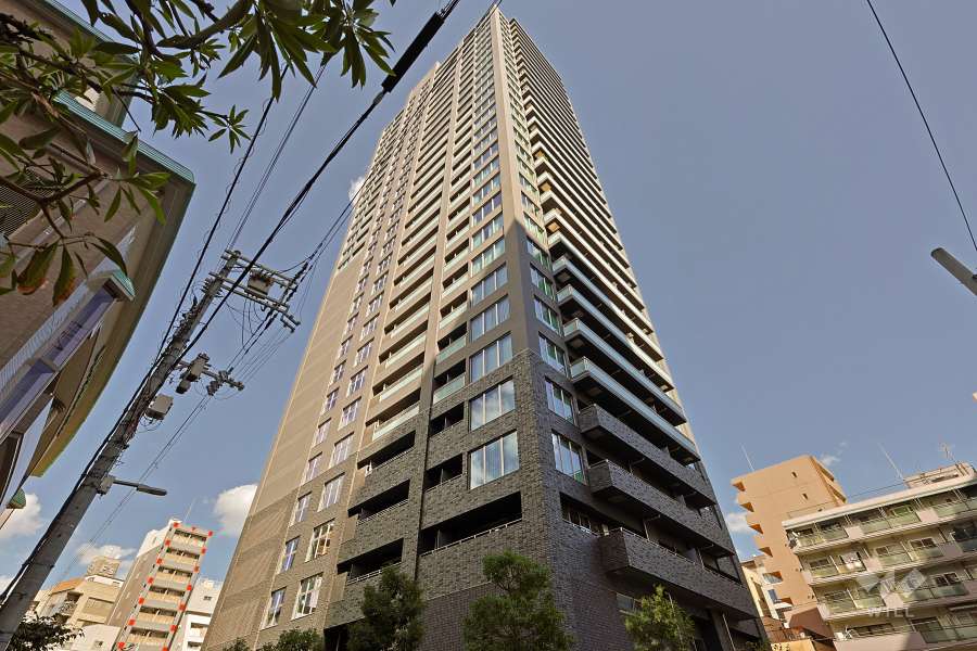 ピアッツァタワー上本町イーストの外観（南西側から）