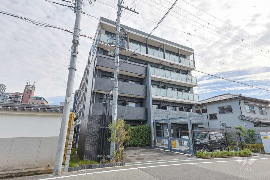 プレサンス上町台夕陽丘の外観（北西側から）