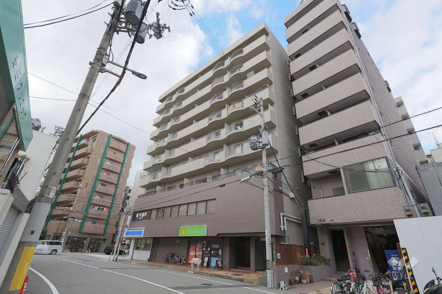桜川パークマンションの外観（南東側から）