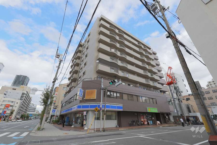 桜川パークマンションの外観（南西側から）